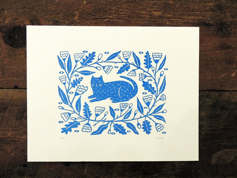 Gilllian Wilson Letterpress Print - Graven Feather