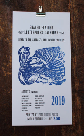 2019 Letterpress Calendar