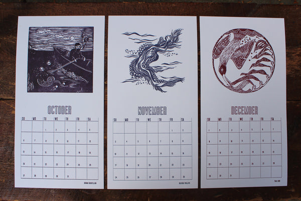 2019 Letterpress Calendar