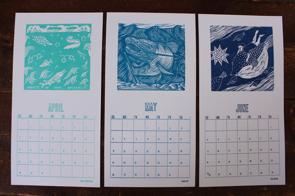 2019 Letterpress Calendar