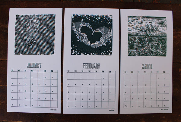 2019 Letterpress Calendar